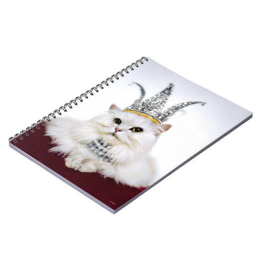 Katze in einer Krone Notizblock (Linke Seite)