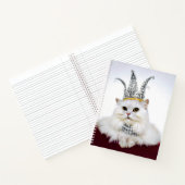 Katze in einer Krone Notizblock (Innenseite)