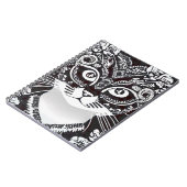 Katze in einer Schwarz-Weiß-Maske Notizblock (Linke Seite)