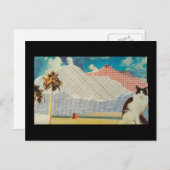 Katze in einer seltsamen Landschaft Postkarte (Vorne/Hinten)