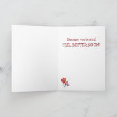 Katze in einer Stimmung Gute Karte bekommen (Innenseite)