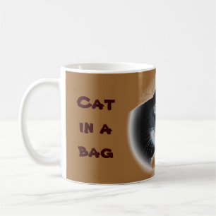 Katze in einer Tasche Kaffeetasse