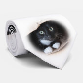Katze in einer Tasche Krawatte (Gerollt)
