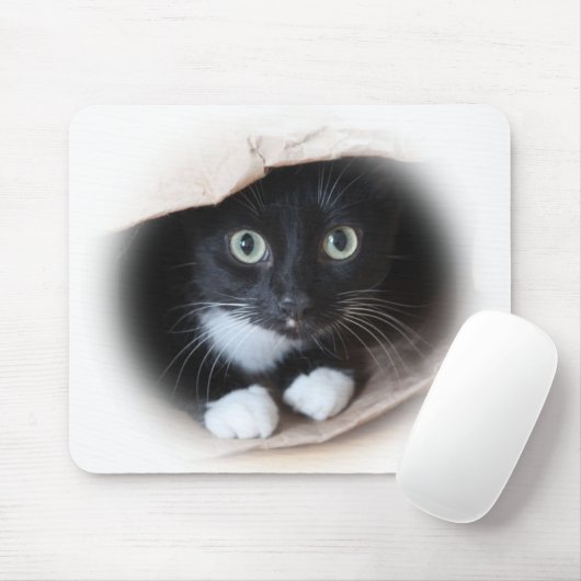 Katze in einer Tasche Mousepad (Mit Mouse)