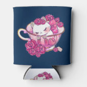 Katze in einer Tasse Tee Dosenkühler (Vorderseite)