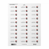 Katze in einer Weihnachtsmannmütze frohe Weihnacht (Vorne)