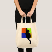 Katze in farbiger Windows-Tasche Tragetasche (Vorderseite (Produkt))