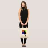 Katze in farbiger Windows-Tasche Tragetasche (Vorderseite (Model))