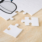 Katze in Fitness mit Dumbell Puzzle (Seite)