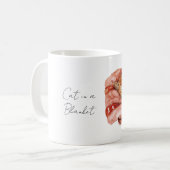 Katze in floraler Decke Kaffeetasse (Vorderseite Links)