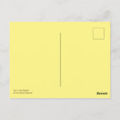 Katze in Garden Fantasy Blume Schmetterlinge Ladyb Postkarte (Rückseite)