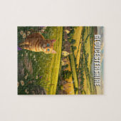 Katze in Gloucestershire England Travel Puzzle (Horizontal)