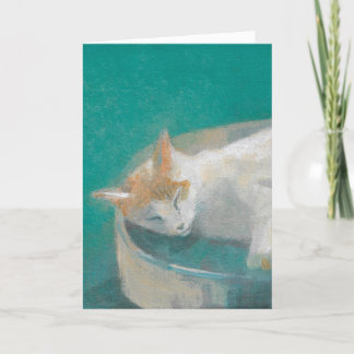 Katze in Grün Karte