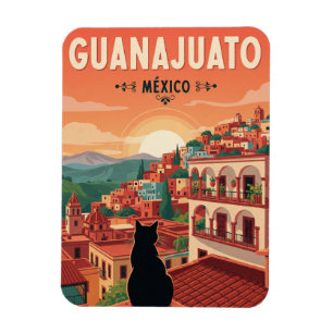 Katze in Guanajuato Mexiko Magnet
