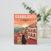 Katze in Guanajuato Mexiko Postkarte (Stehend Vorderseite)