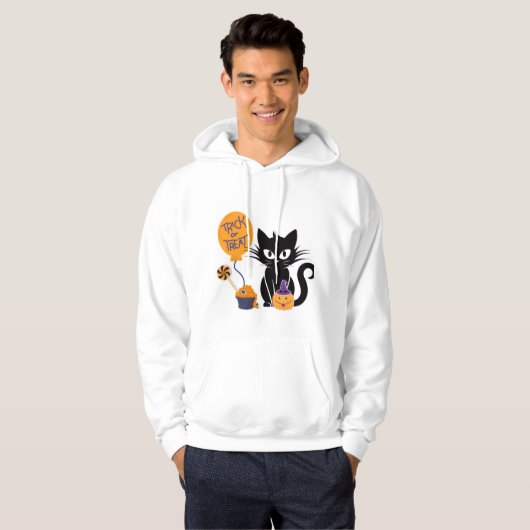 Katze in halloween hoodie (Vorne ganz)