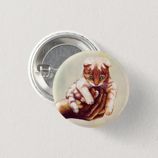 KATZE IN HAND BUTTON (Vorne & Hinten)
