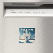 Katze in Helsinki Finnland Magnet (In Situ (Geschirrspüler))