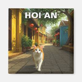 Katze in Hoi und Vietnam Magnet