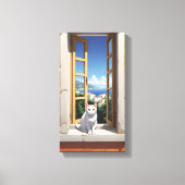 Katze in Italien Leinwand Mauer Kunst (Vorderseite)