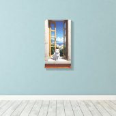 Katze in Italien Leinwand Mauer Kunst (Insitu (Holzboden))