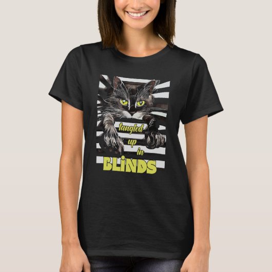 Katze in Jalousien Explorer Kätzchen T-Shirt (Vorderseite)