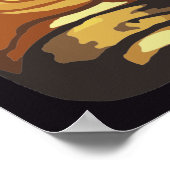 Katze in königlicher Uniform Poster (Ecke)