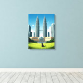 Katze in Kuala Lumpur Malaysia Leinwanddruck (Insitu (Holzboden))