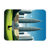 Katze in Kuala Lumpur Malaysia Magnet (Horizontal)