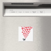 Katze in Liebe Magnet (In Situ (Geschirrspüler))