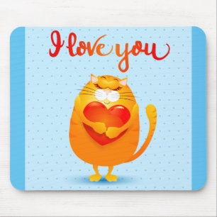 Katze in Liebe Mousepad