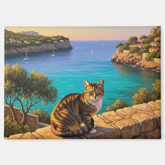 Katze in Mallorca Spanien Reisen Magnet (Vorderseite)