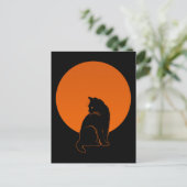 KATZE IN MONLIGHT POSTKARTE (Stehend Vorderseite)