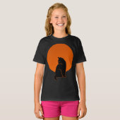 KATZE IN MONLIGHT T-Shirt (Vorne ganz)