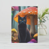 Katze in MUSHROOM Einladung (Stehend Vorderseite)