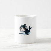 Katze in Orca Kostüm Kaffeetasse (Mittel)