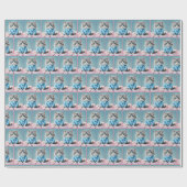 Katze in Pajamas Geschenkpapier (Flach)