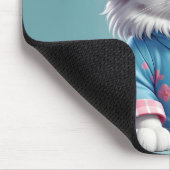 Katze in Pajamas Mousepad (Ecke)