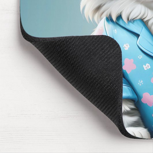 Katze in Pajamas Mousepad (Ecke)