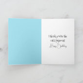 Katze in Pajamas zum Geburtstag Karte (Innenseite)