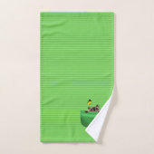 Katze in Pocket Badhandtuch Set (Handtuch)