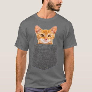 Katze in Pocket für Kinder Junge Mädchen Frauen Mä T-Shirt