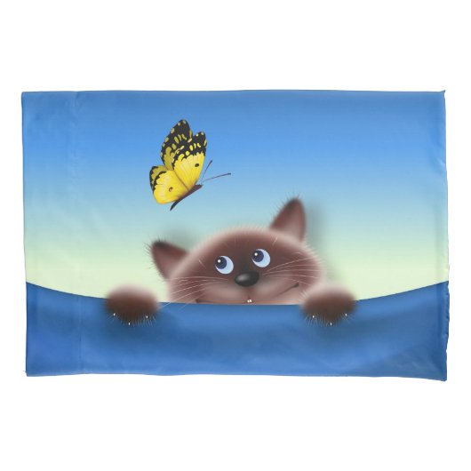 Katze in Pocket Kissenbezug (Vorderseite)