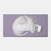 Katze in Position-3 Schreibtischunterlage (Tastatur & Maus)