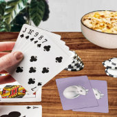 Katze in Position-3 Spielkarten