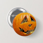 Katze in Pumpkin Button (Vorne & Hinten)