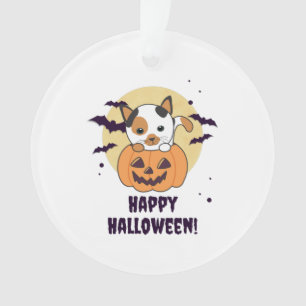 Katze in Pumpkin Sweet Cats Happy Halloween Ornament