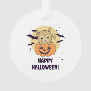 Katze in Pumpkin Sweet Cats Happy Halloween Ornament