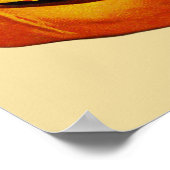 Katze in Pumpkin Vintages Halloween-Poster Poster (Ecke)