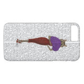 Katze in rotem Kleid Case-Mate iPhone Hülle (Rückseite (Horizontal))